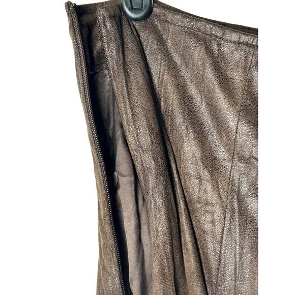 Vintage Reba Skirt Womens Size 14 Brown Velvety Flowy Boho Prairie A-Line Maxi - Picture 6 of 12